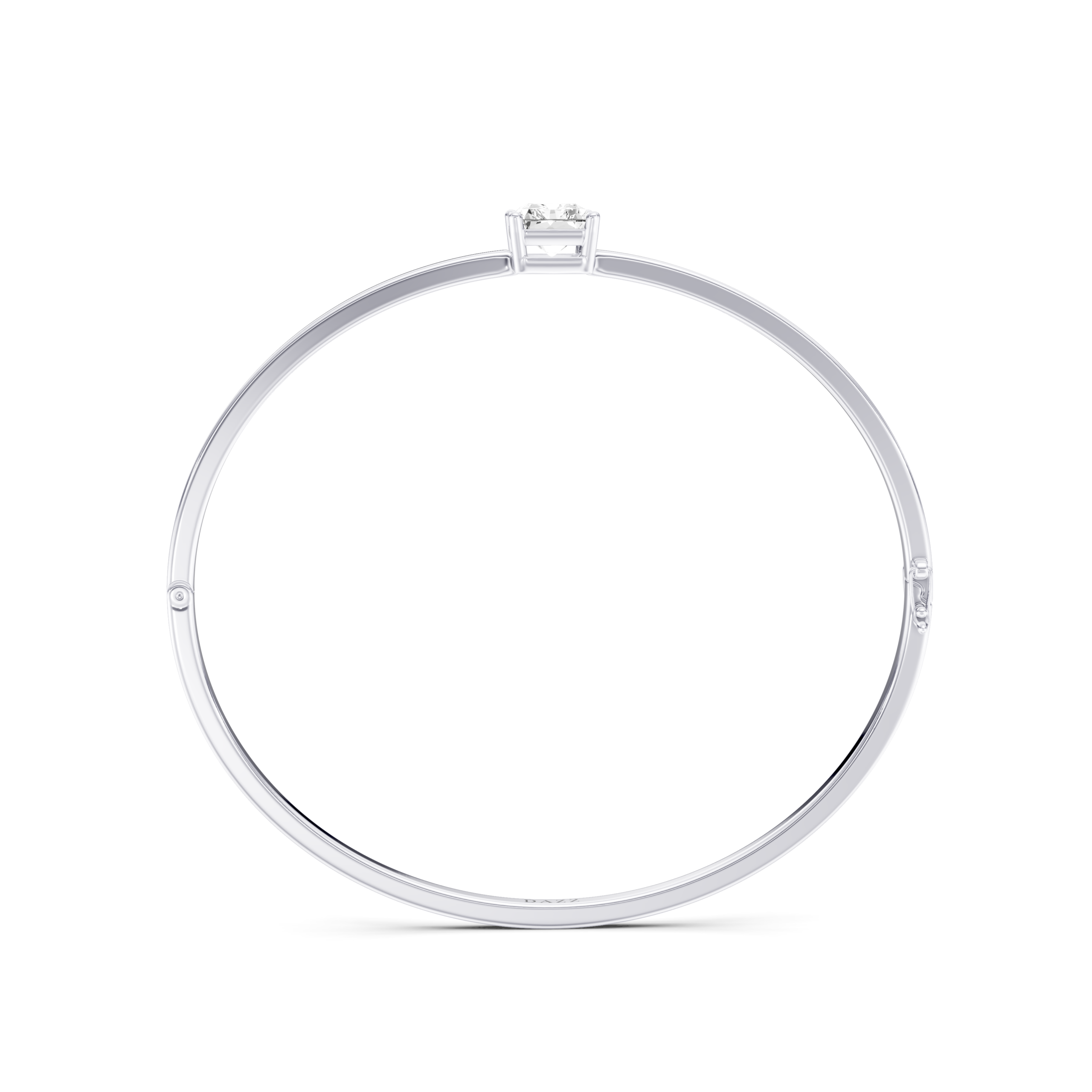 ELISE - Bangle SOLITAIRE Radiant 2ct