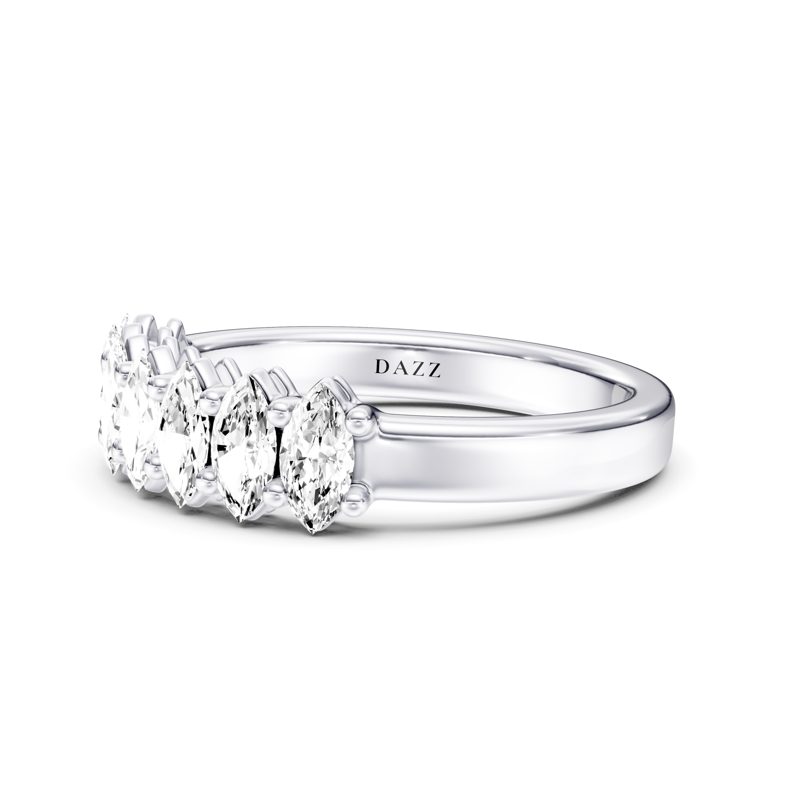HALF ETERNITY RING - marquise