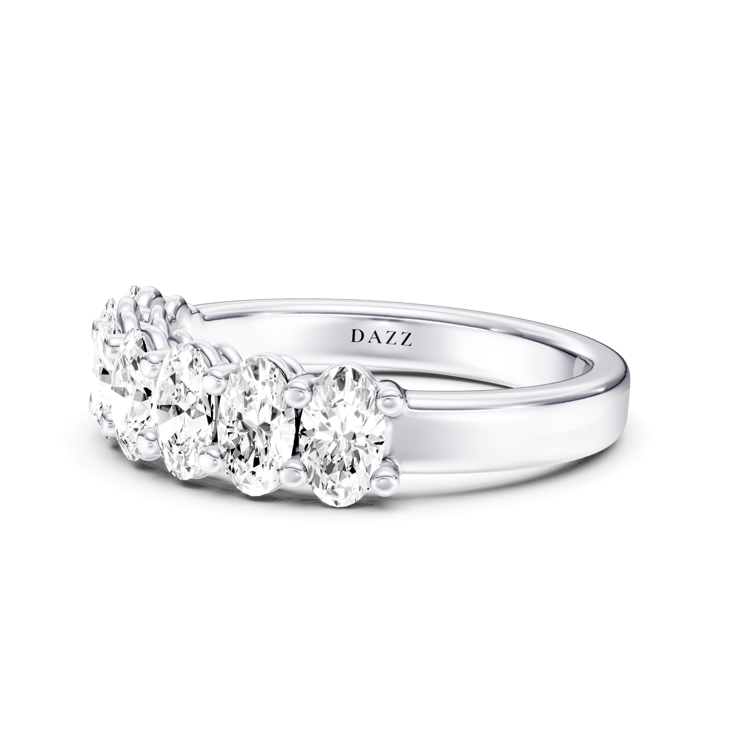 HALF ETERNITY RING - oval