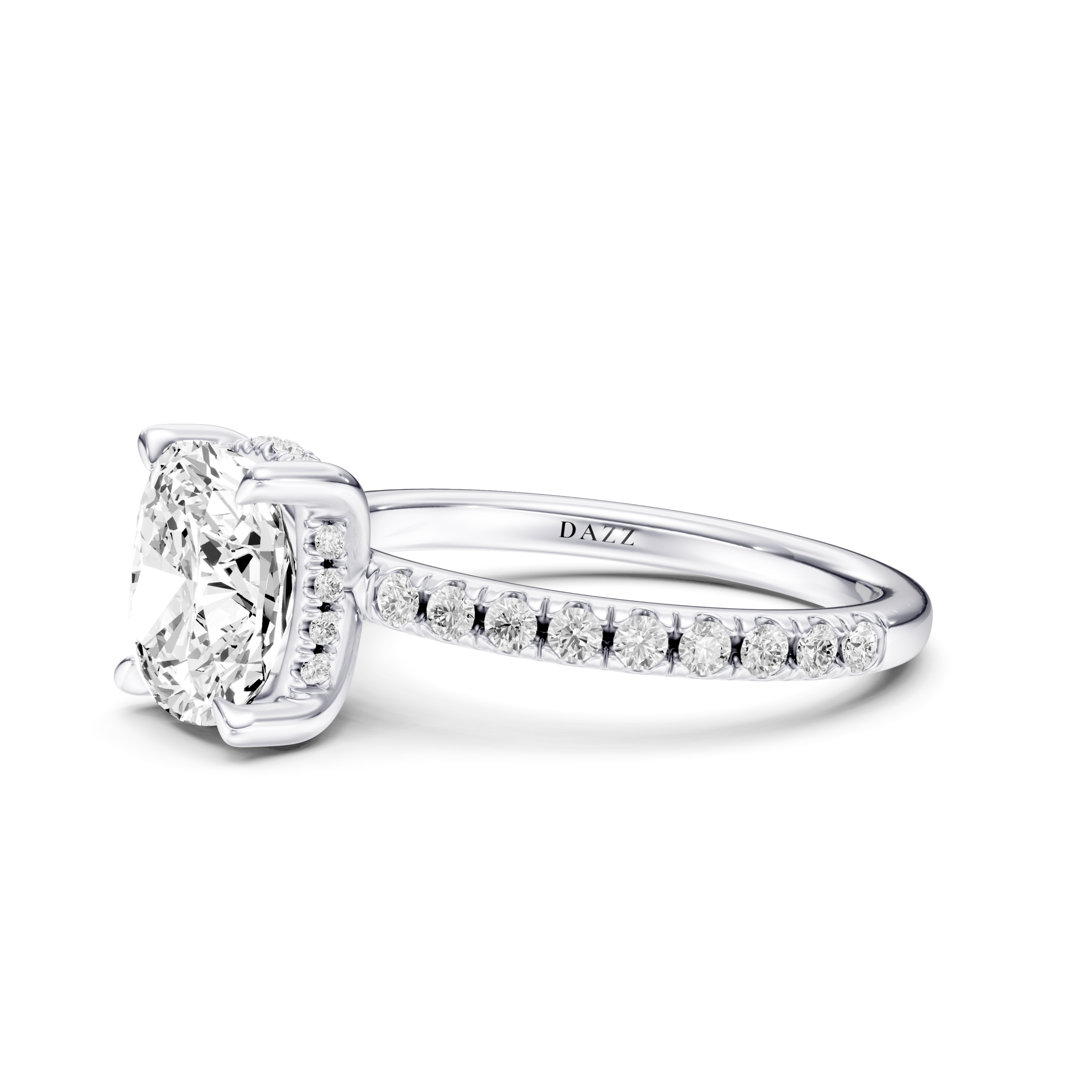 LAVENA PAVE RING cushion