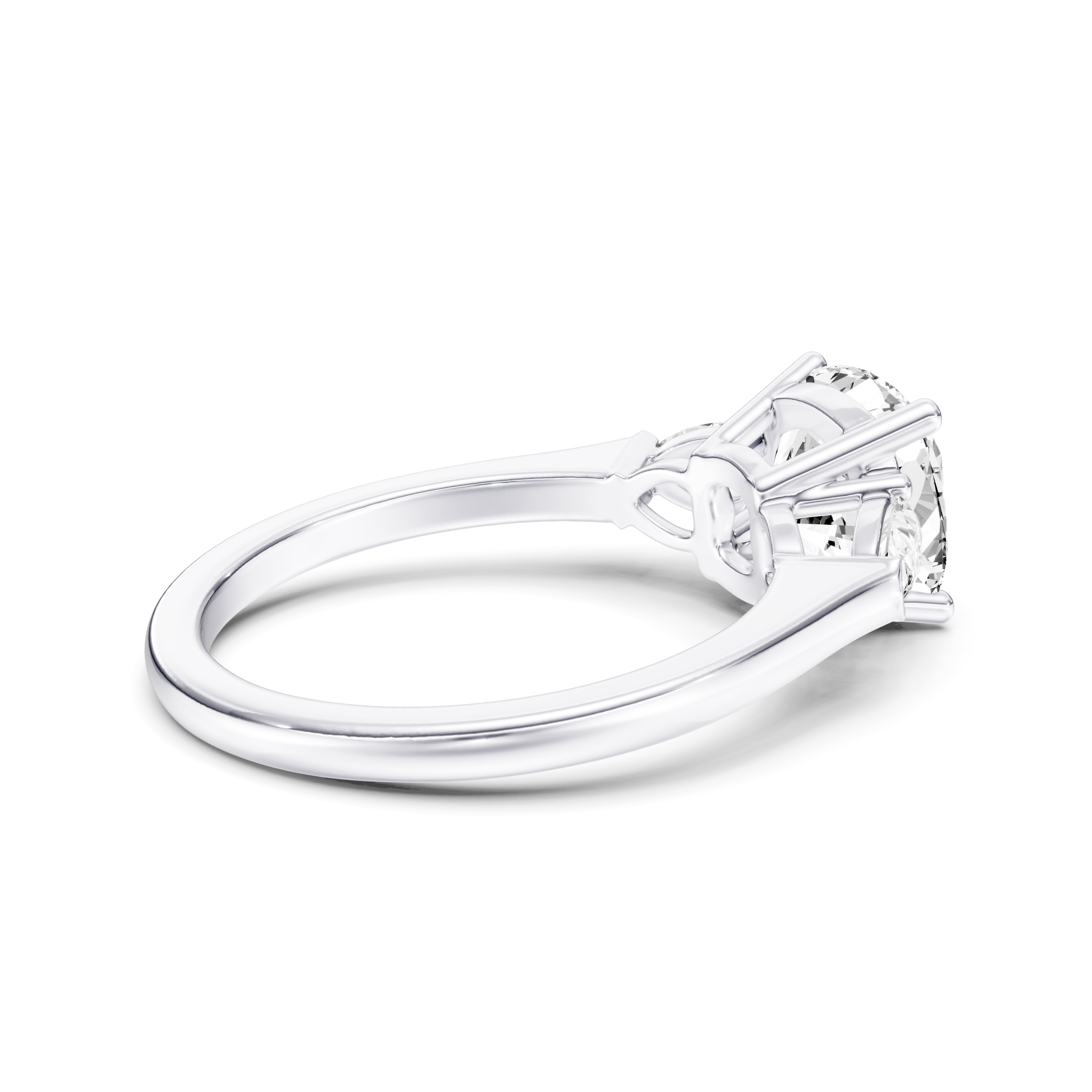 MARELLA 3 STONE PEAR RING - cushion