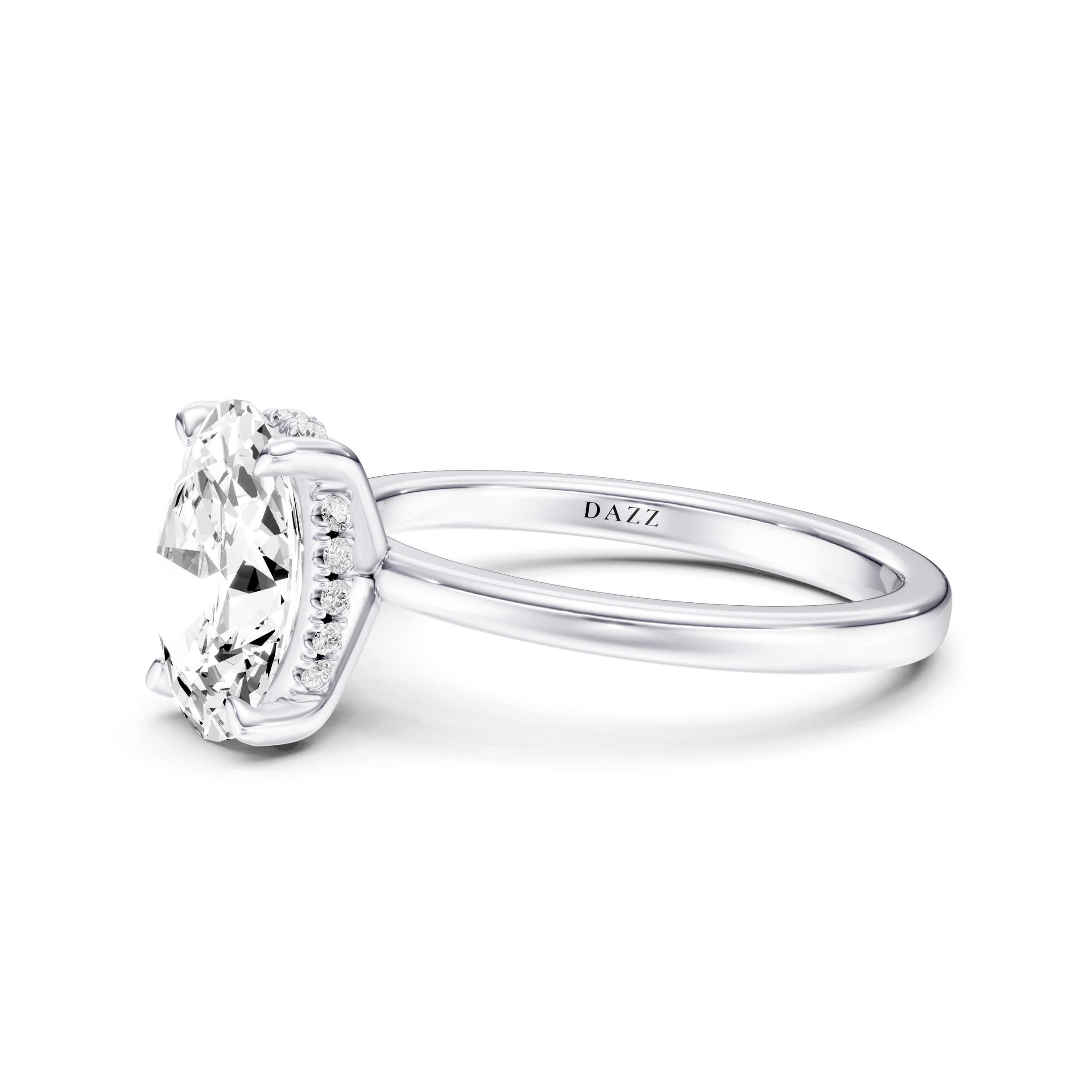 ORLANE Hidden Halo RING - oval