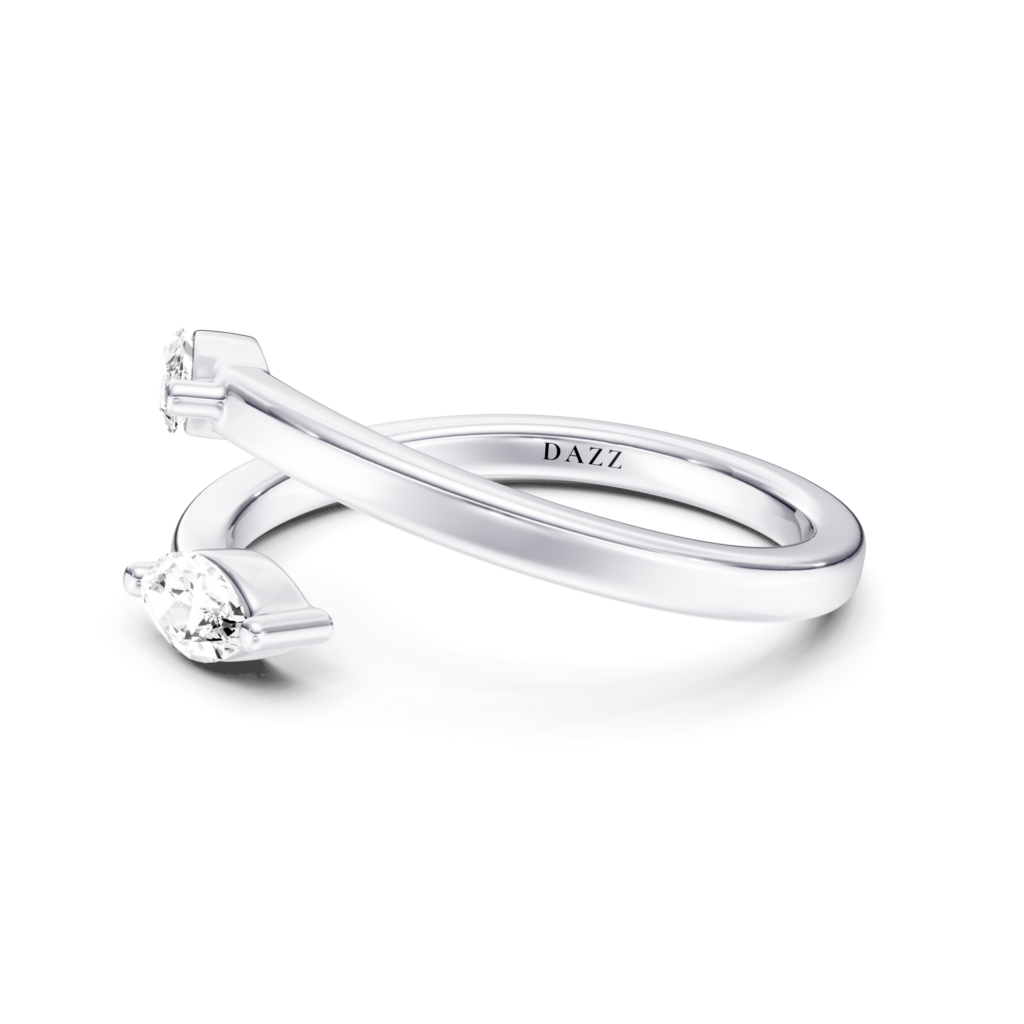 AMARISE Split ring - marquise