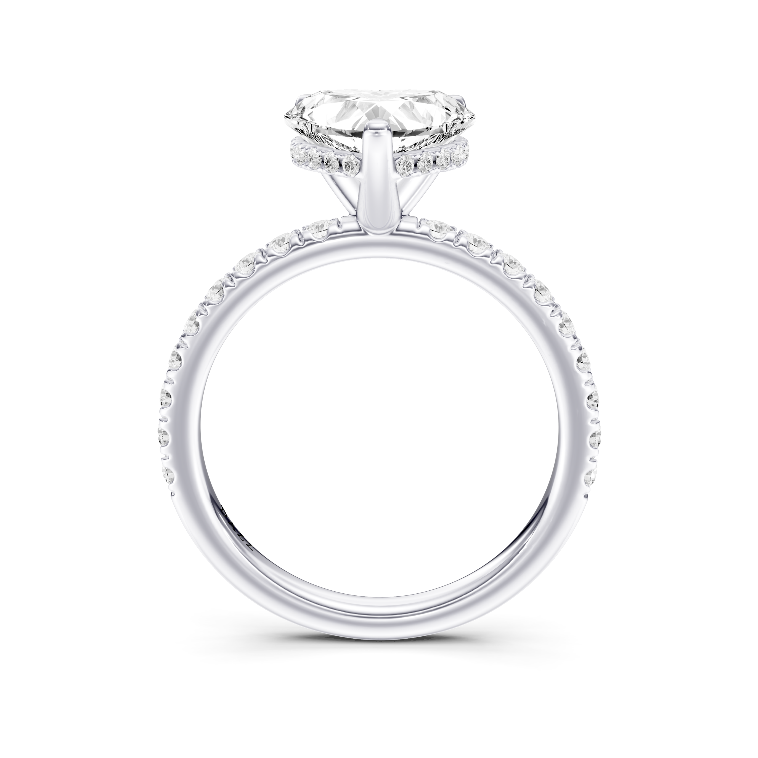 AMELIE PAVE RING heart