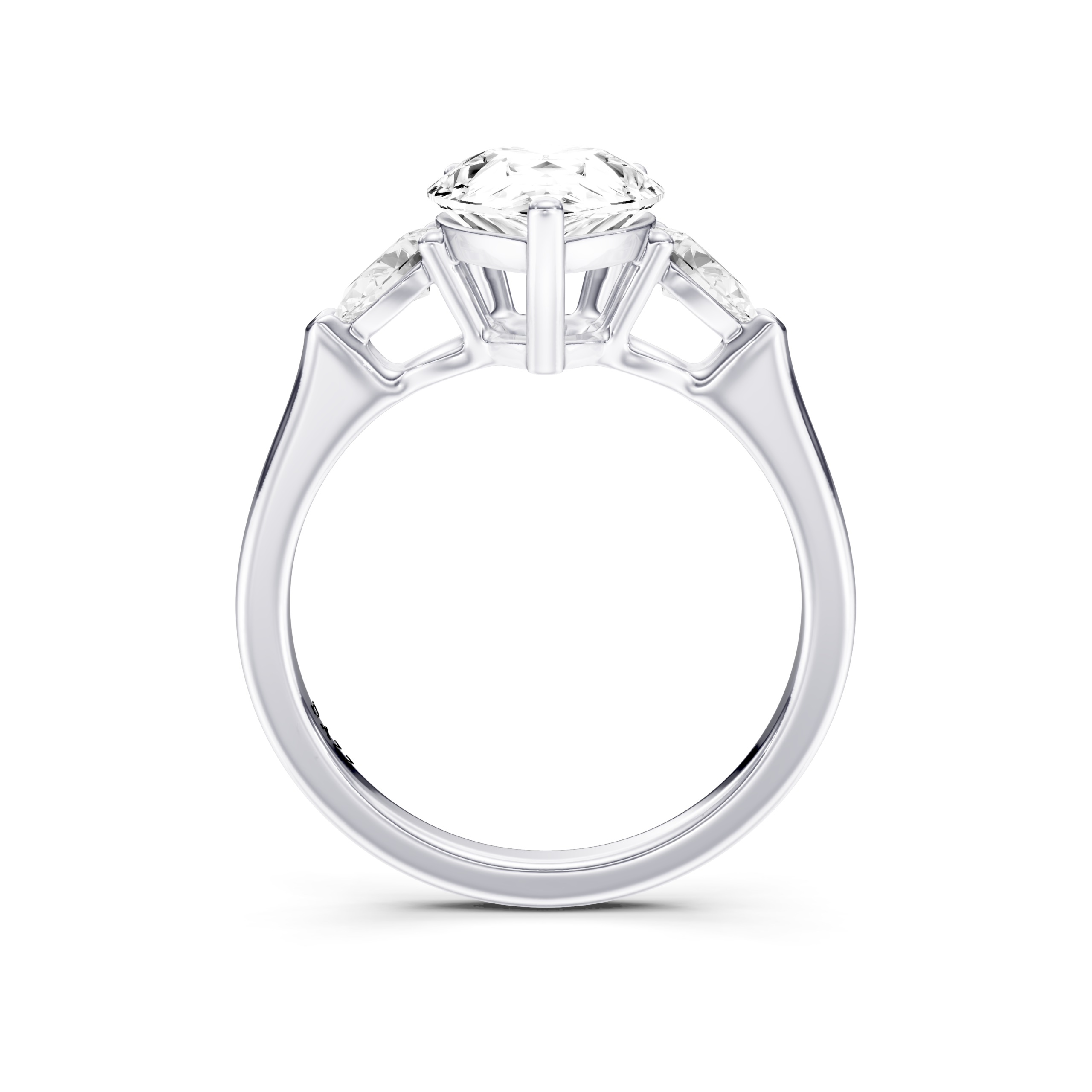 LISELIA 3 STONE PEAR RING - pear