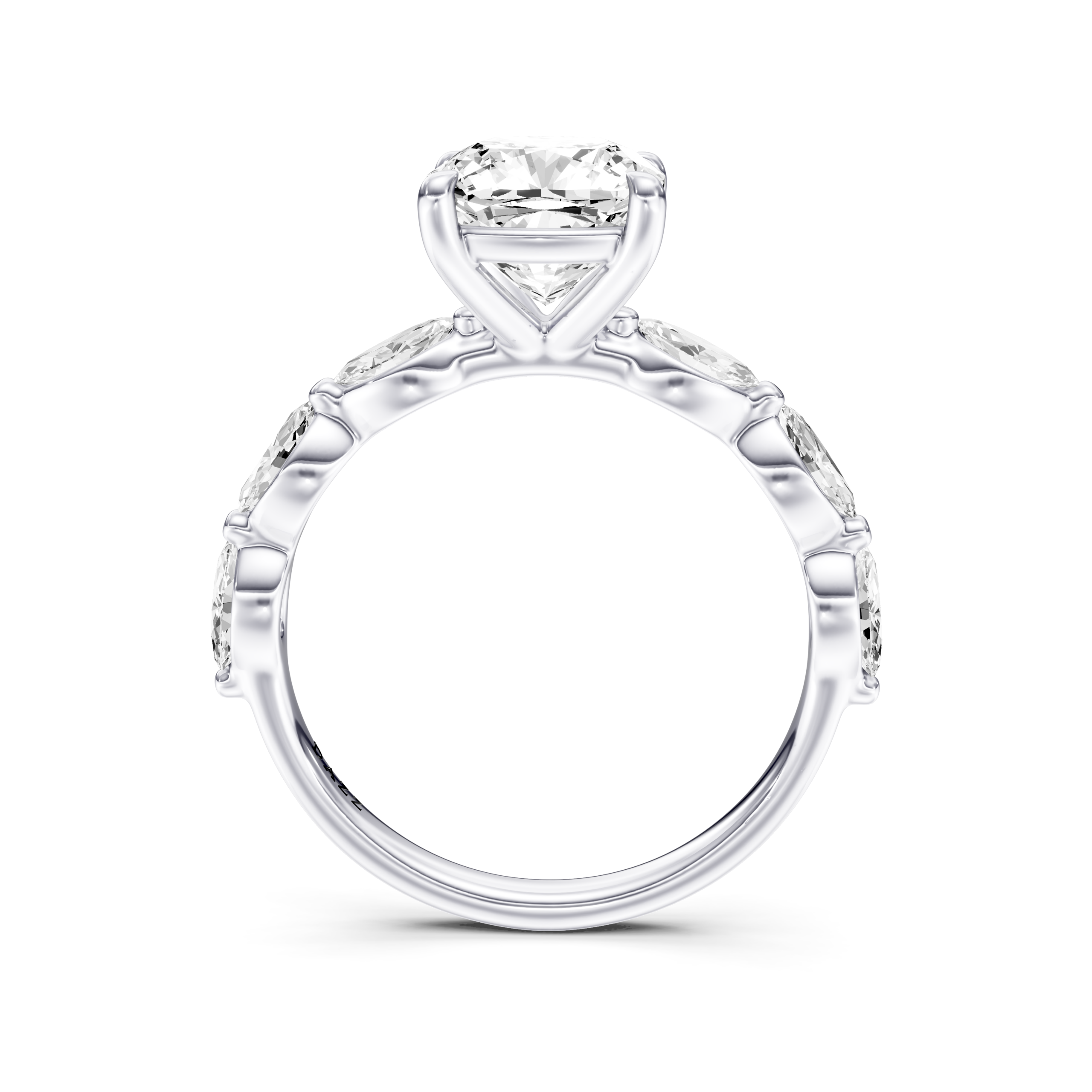 MALERISE solitaire marquise - cushion