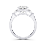 MARELLA 3 STONE PEAR RING - cushion