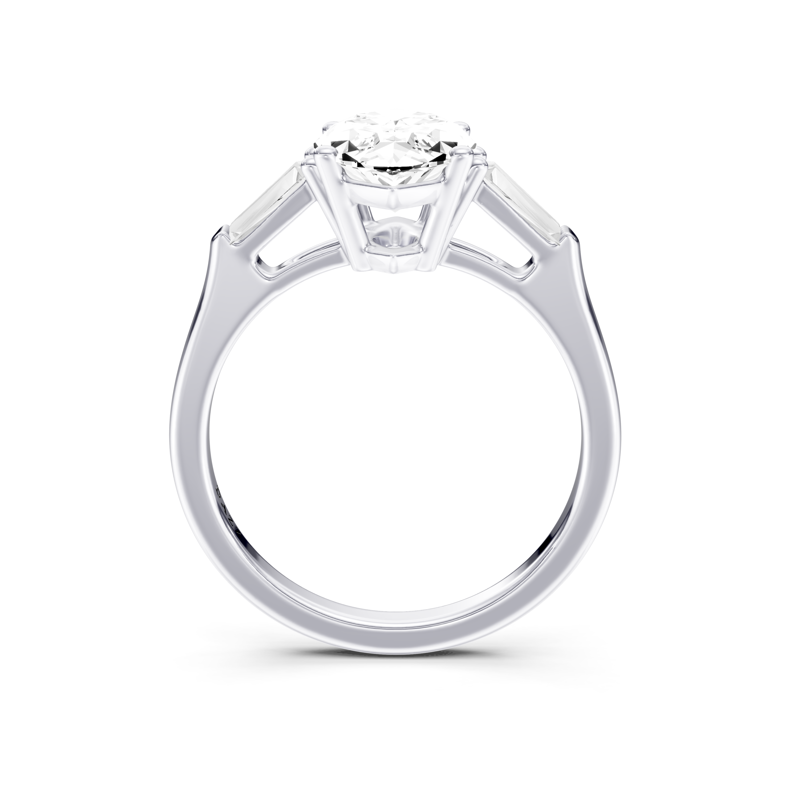 MIRALYN 3 STONE TAPERED RING - marquise