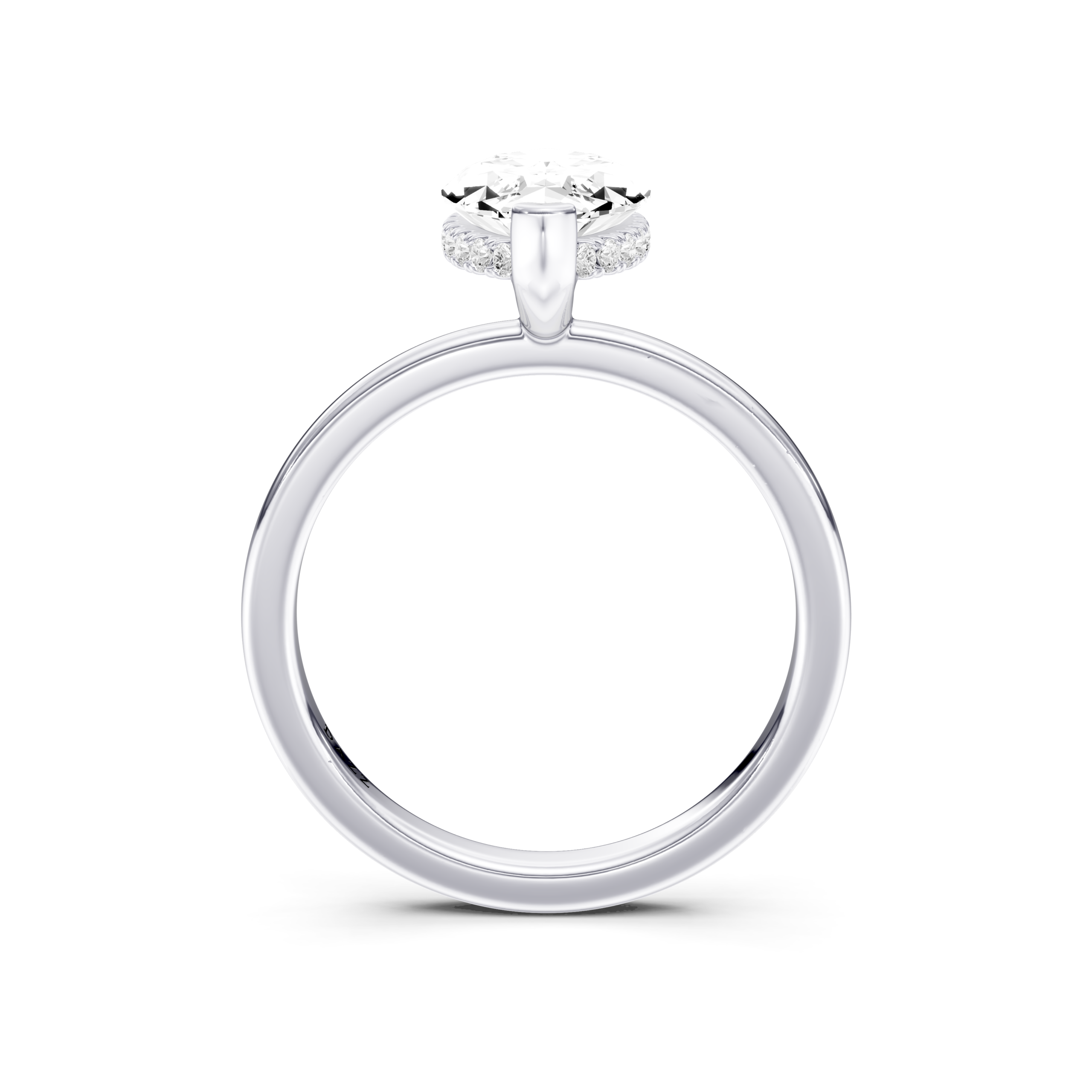 SERAPHINE Hidden Halo RING - marquise