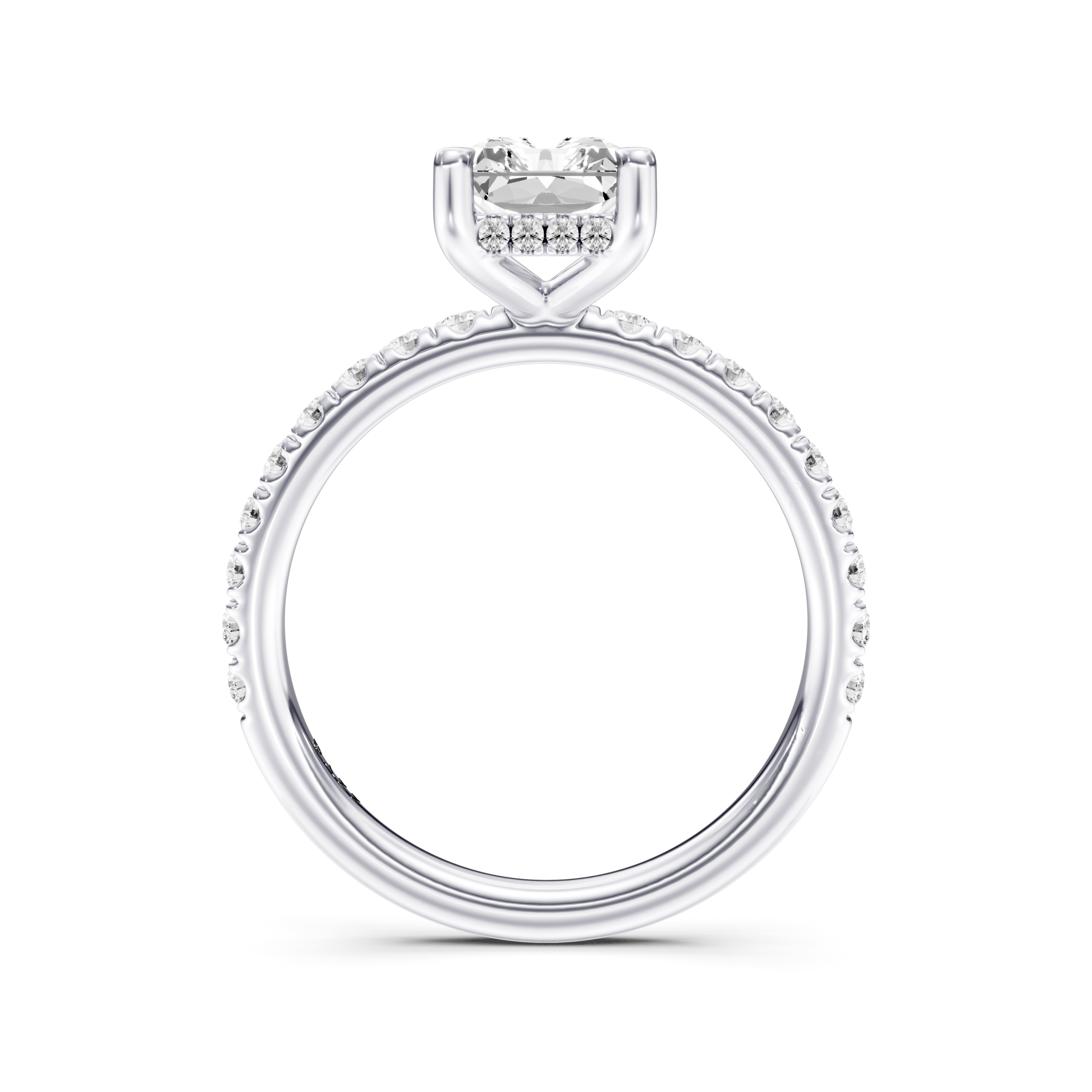 ARDELLA PAVE RING radiant