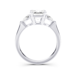 VIVARINE 3 STONE PEAR RING - emerald