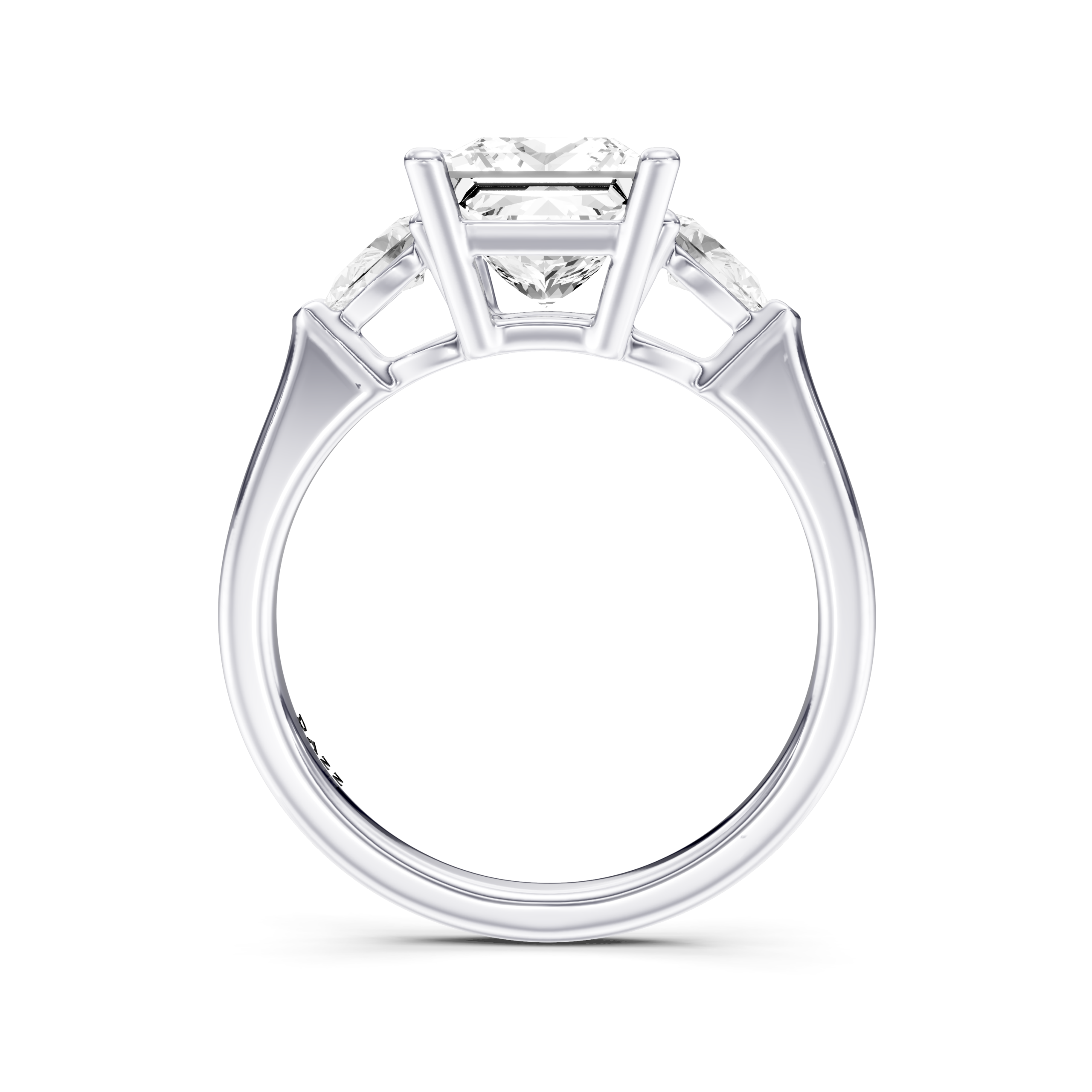 DANELISE 3 STONE PEAR RING - princess