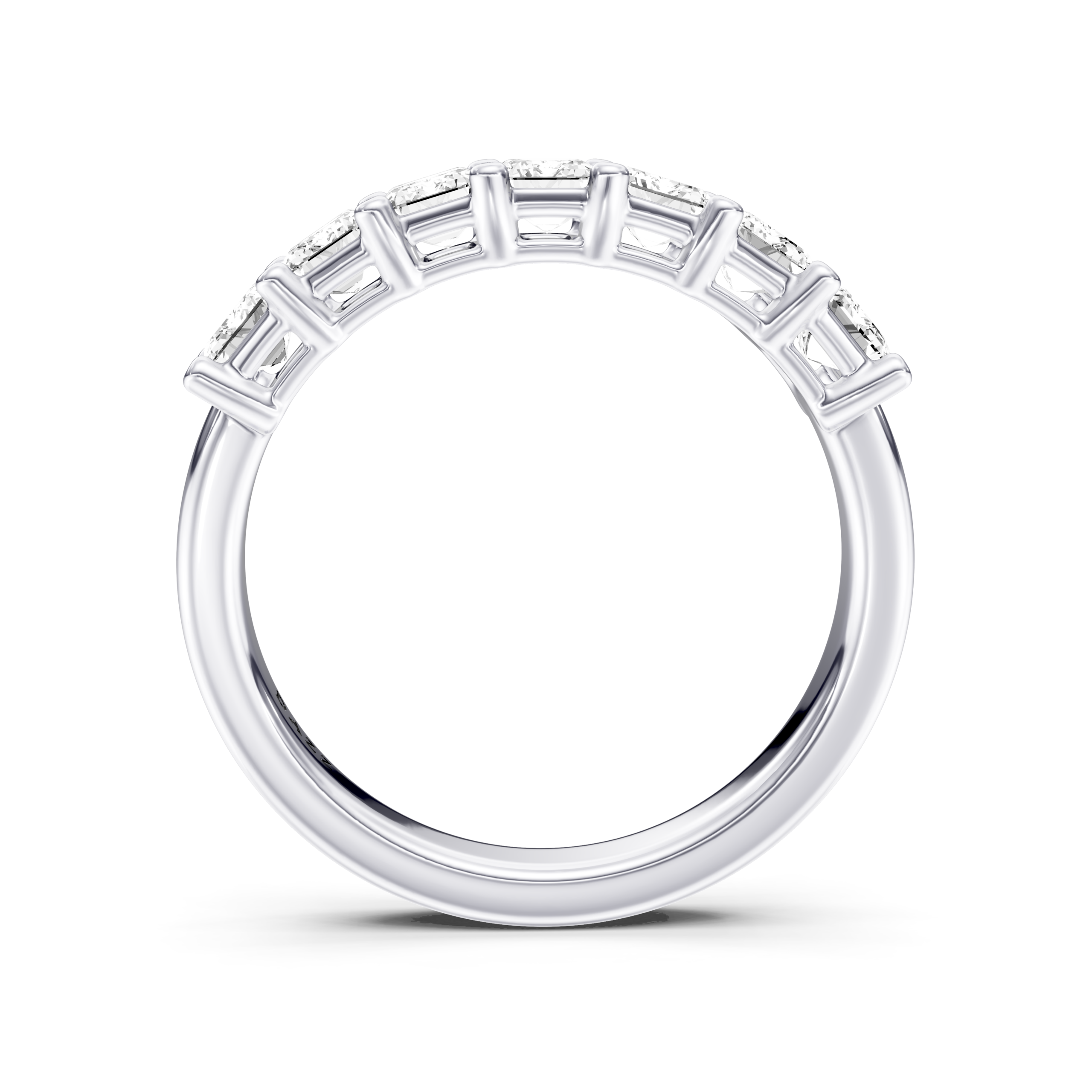 HALF ETERNITY RING - emerald