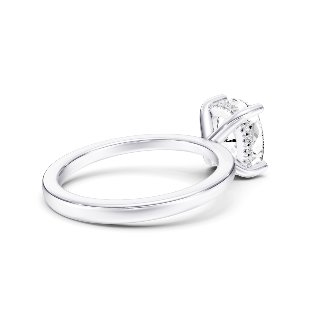 ADALIA Hidden Halo RING - cushion