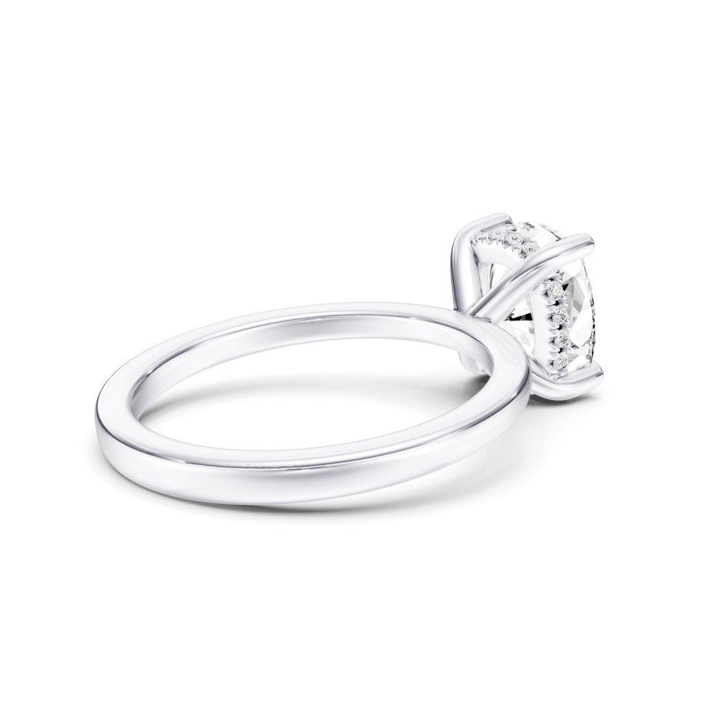 ADALIA Hidden Halo RING - cushion