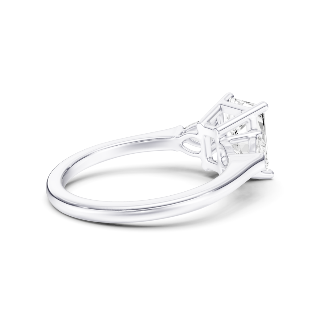 BRIVIA 3 STONE PEAR RING - radiant