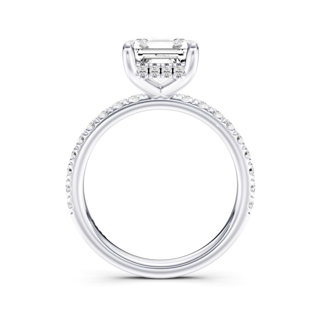 CAMILA PAVE RING asscher