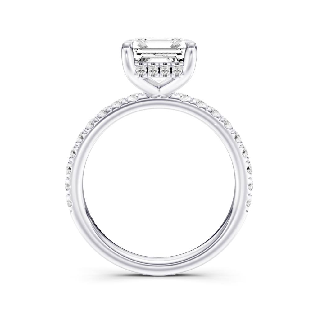 CAMILA PAVE RING asscher