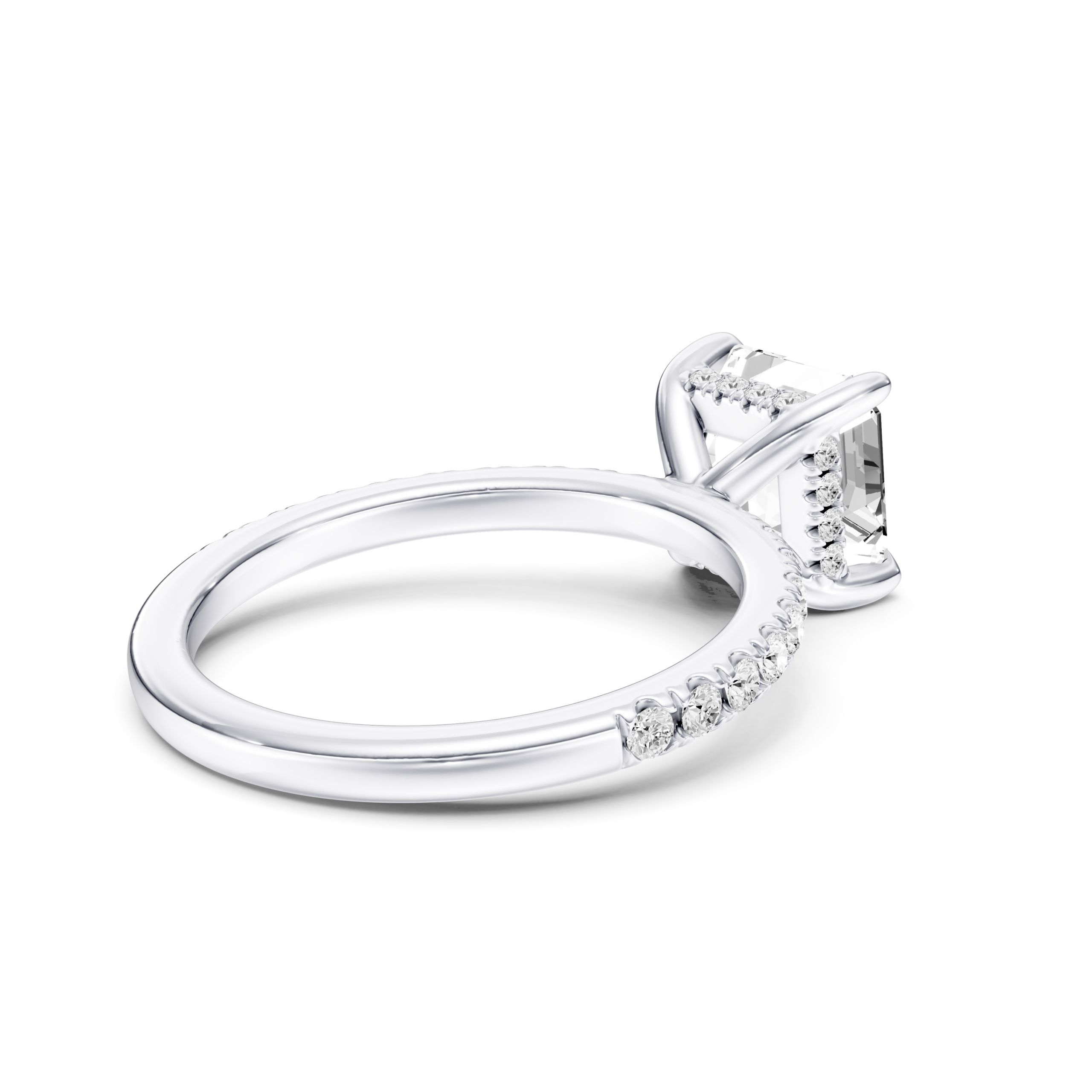 CAMILA PAVE RING asscher
