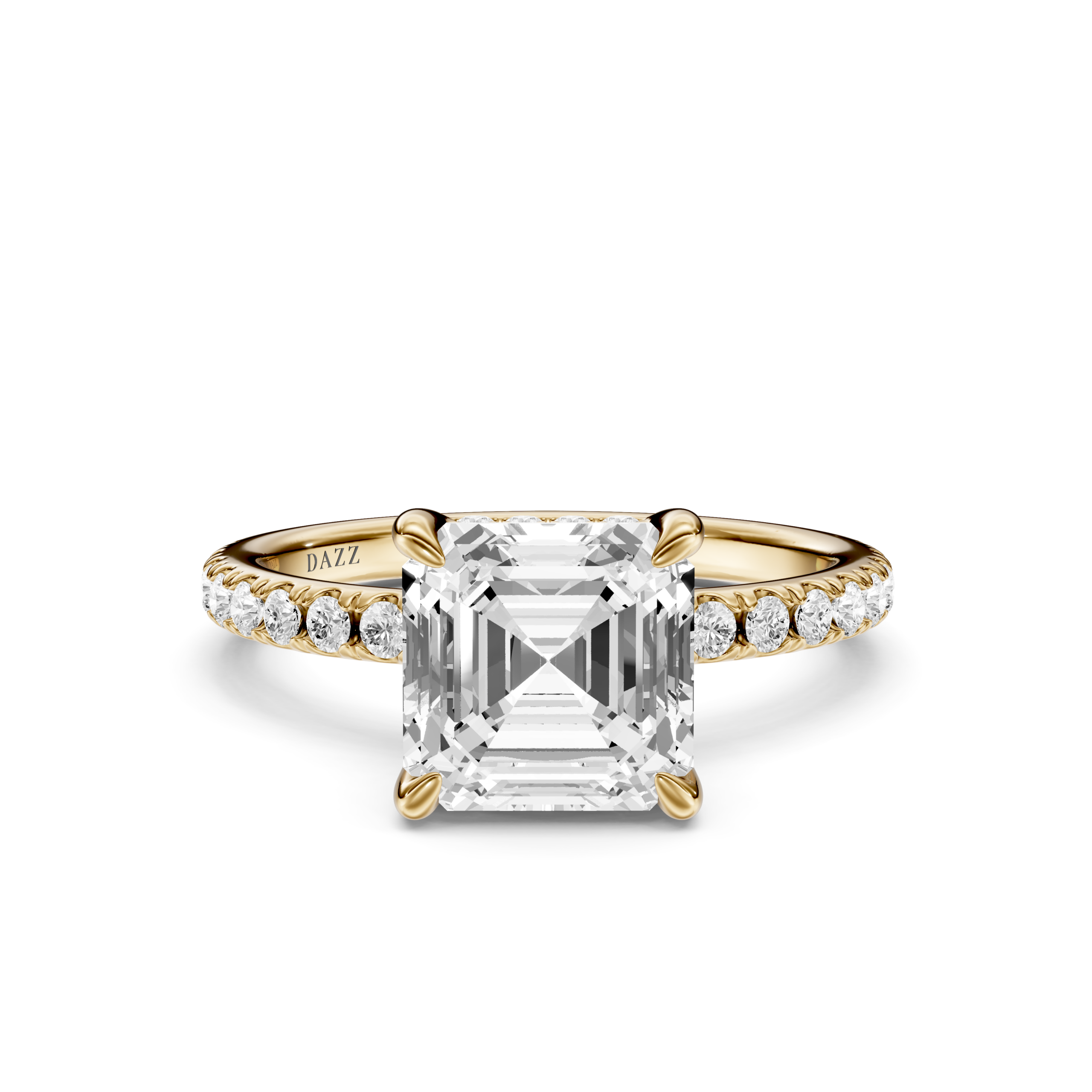 CAMILA PAVE RING asscher