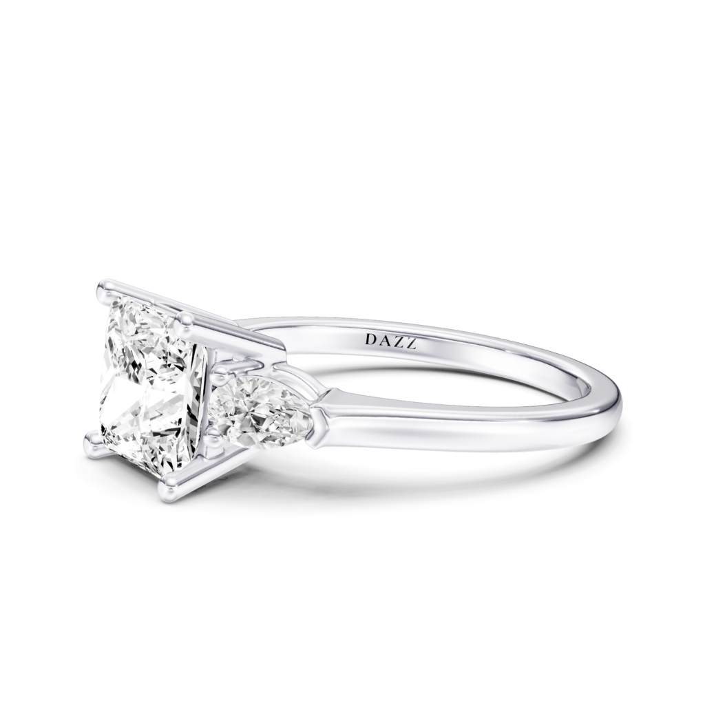 DANELISE 3 STONE PEAR RING - princess