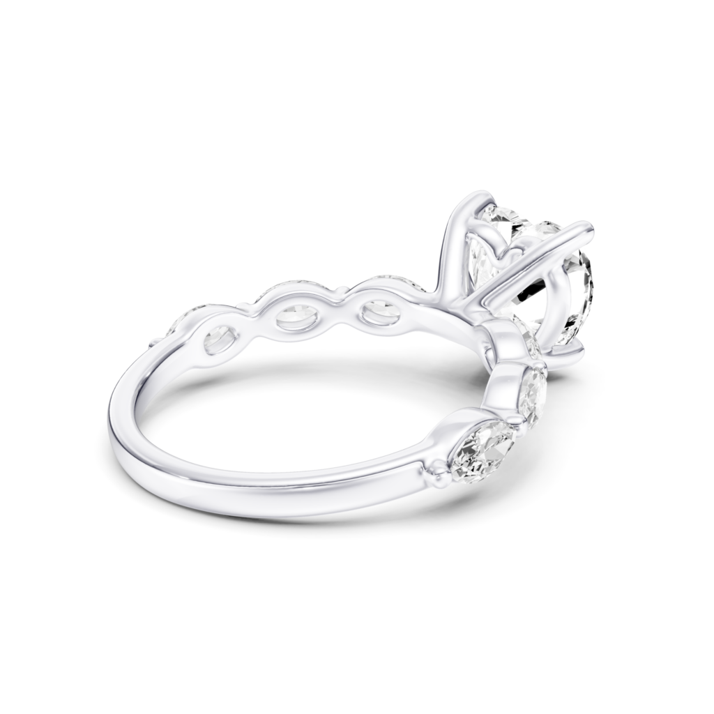 AMANDINE solitaire marquise - heart