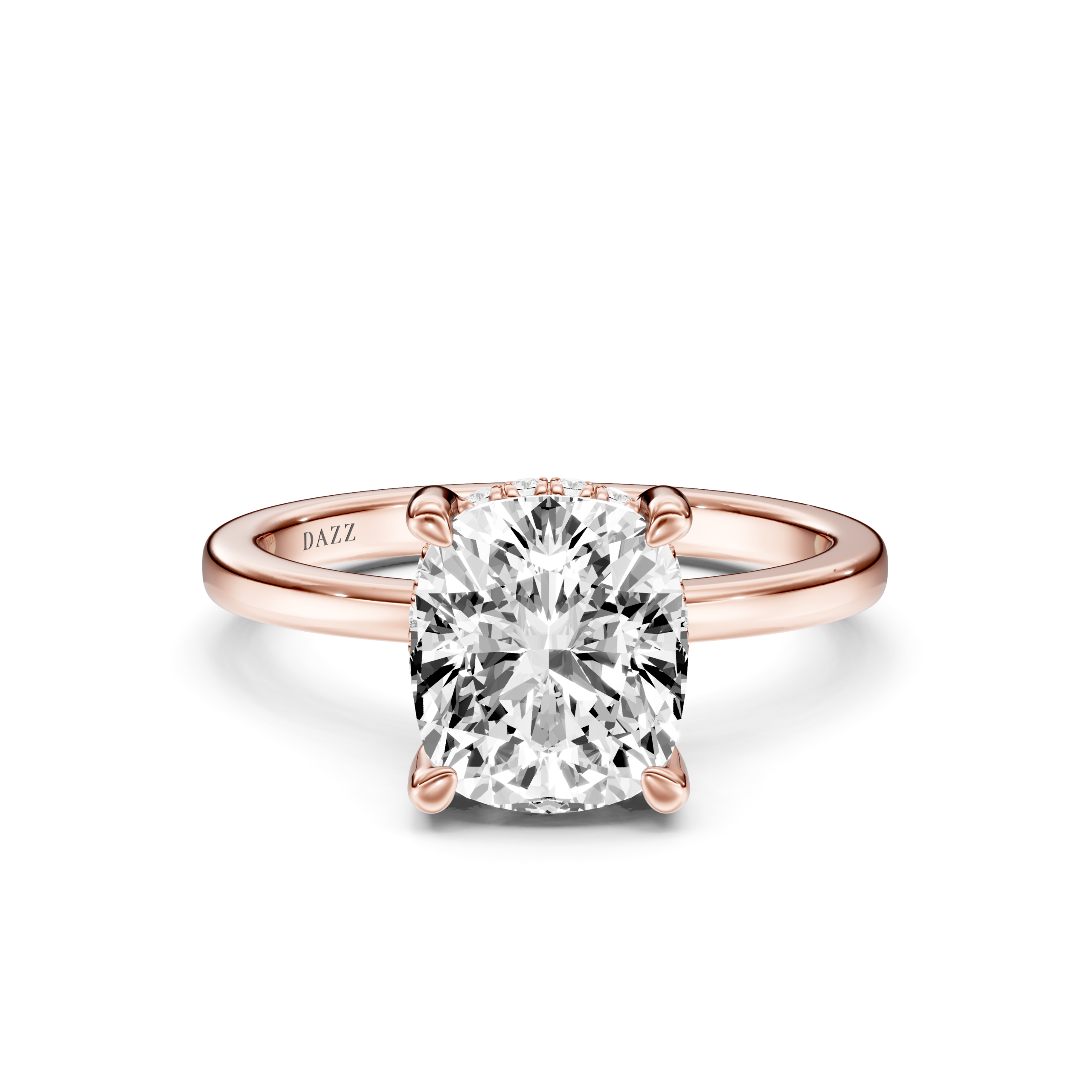 ADALIA Hidden Halo RING - cushion