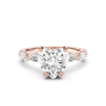 AMANDINE solitaire marquise - heart