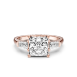 DIANELLE 3 STONE TAPERED RING - princess