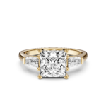 DIANELLE 3 STONE TAPERED RING - princess