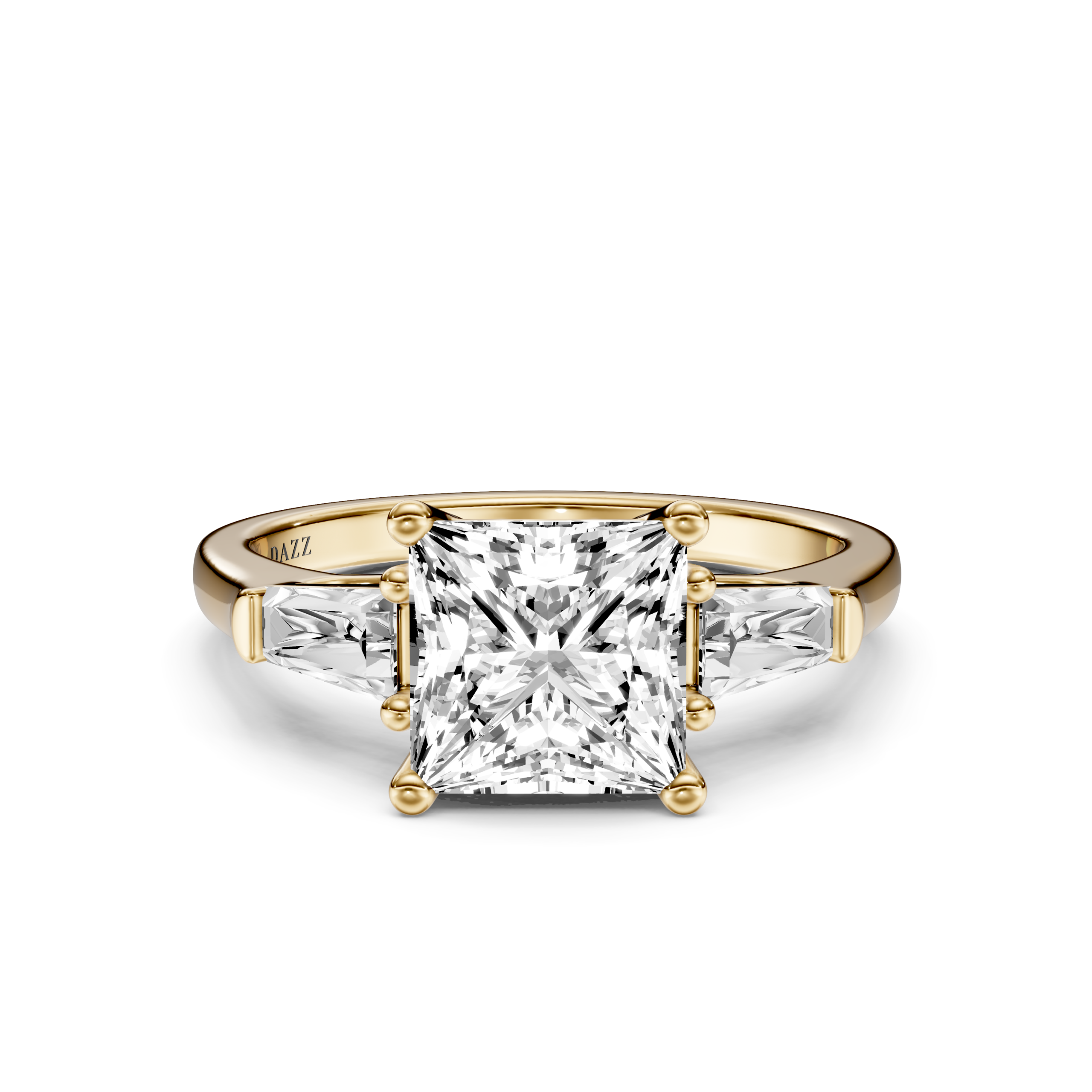 DIANELLE 3 STONE TAPERED RING - princess
