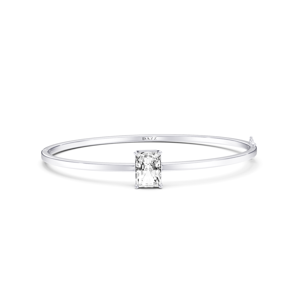 ELISE - Bangle SOLITAIRE Radiant 2ct