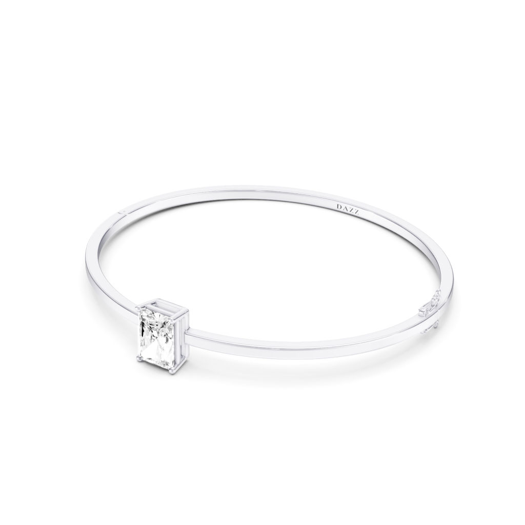 ELISE - Bangle SOLITAIRE Radiant 2ct