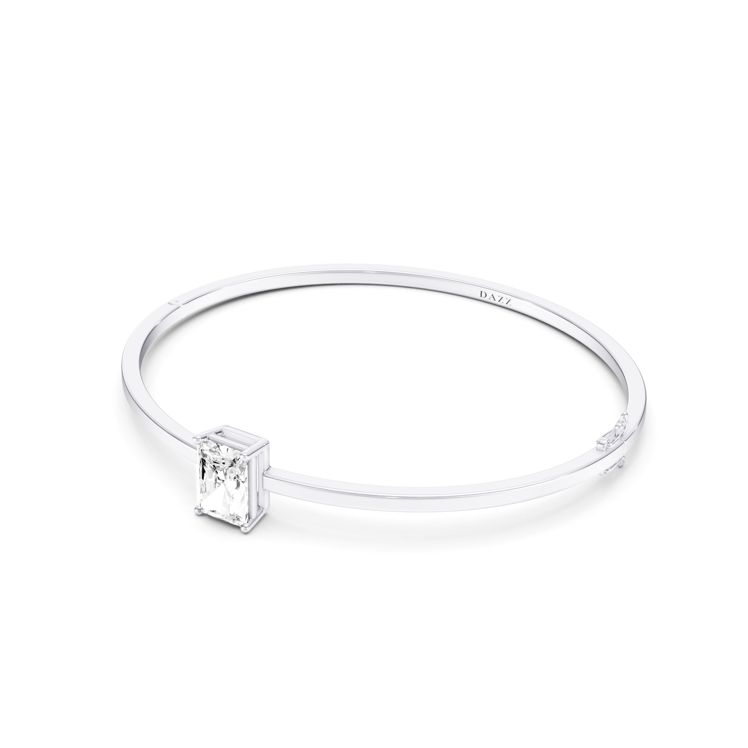 ELISE - Bangle SOLITAIRE Radiant 2ct