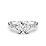 FANELLE 3 STONE TAPERED RING - round