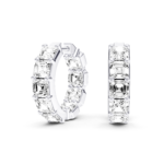FIORE - FULL SETTING HOOPS Asscher