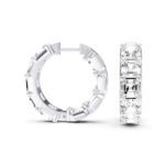 FIORE - FULL SETTING HOOPS Asscher