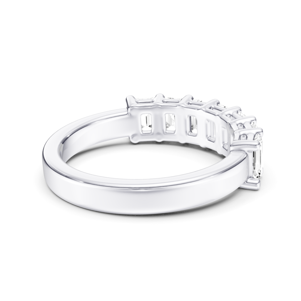 HALF ETERNITY RING - emerald