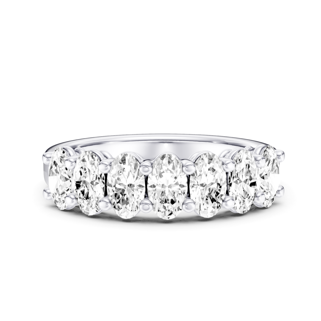 HALF ETERNITY RING - oval