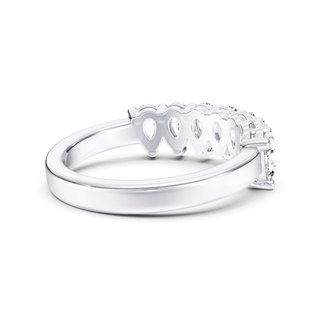 HALF ETERNITY RING - pear