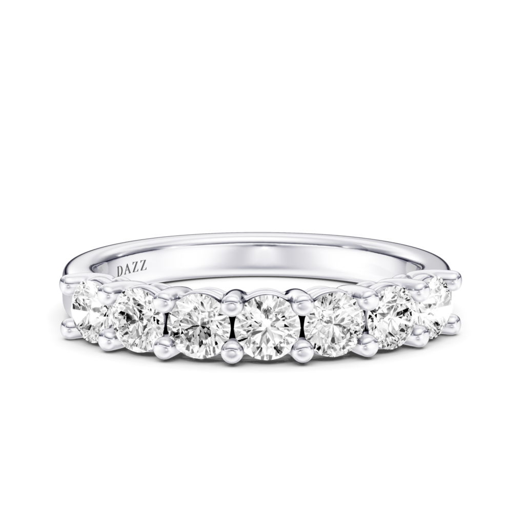 HALF ETERNITY RING - round