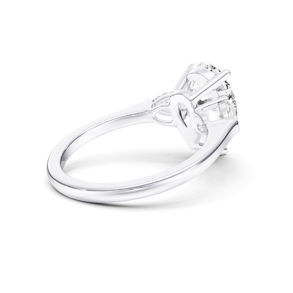 LISELIA 3 STONE PEAR RING - pear