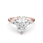 LISELIA 3 STONE PEAR RING - pear