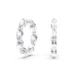 LORENE - FULL SETTING HOOPS Marquise