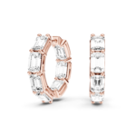 AMORA - FULL SETTING HOOPS Emerald