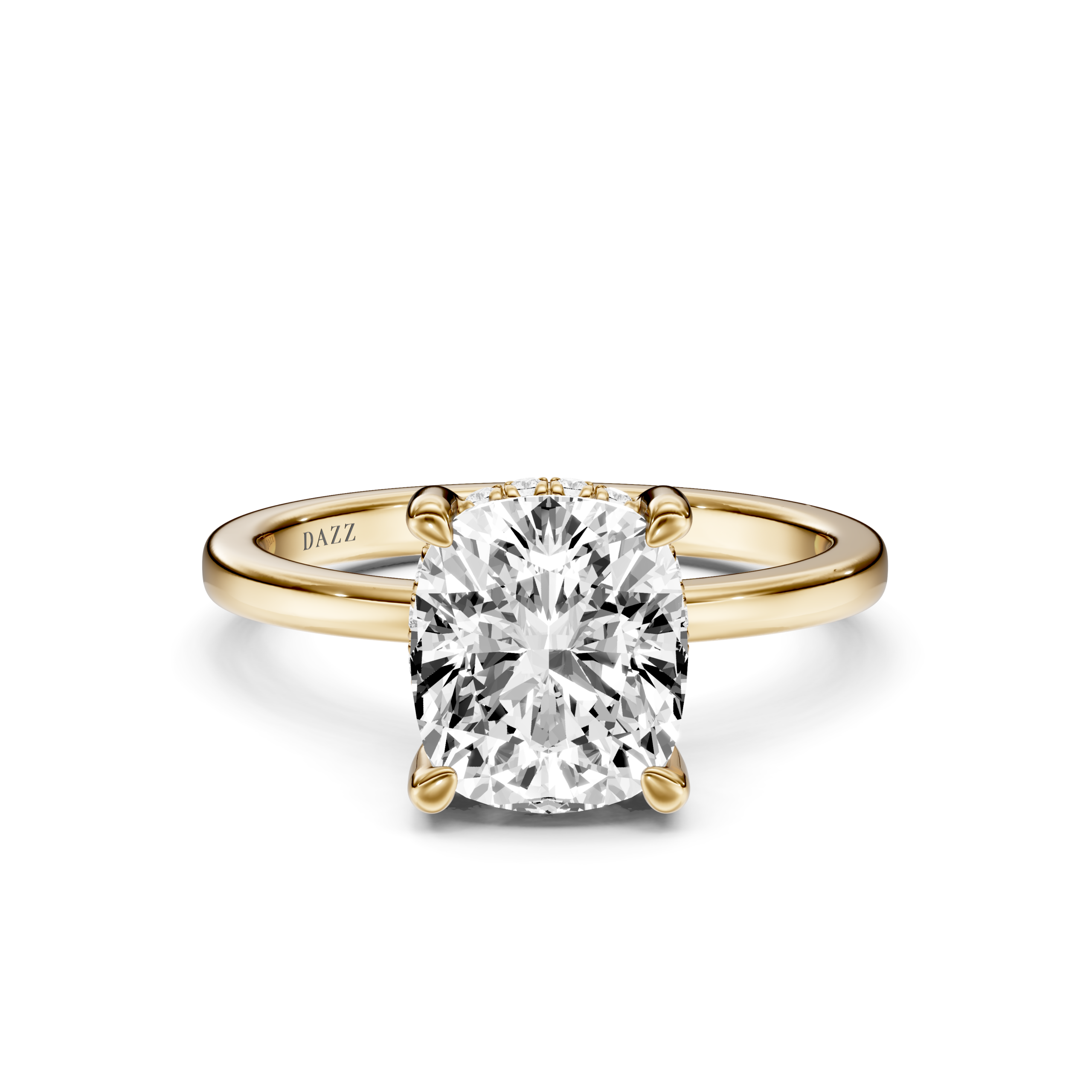 ADALIA Hidden Halo RING - cushion