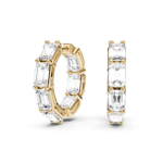 AMORA - FULL SETTING HOOPS Emerald