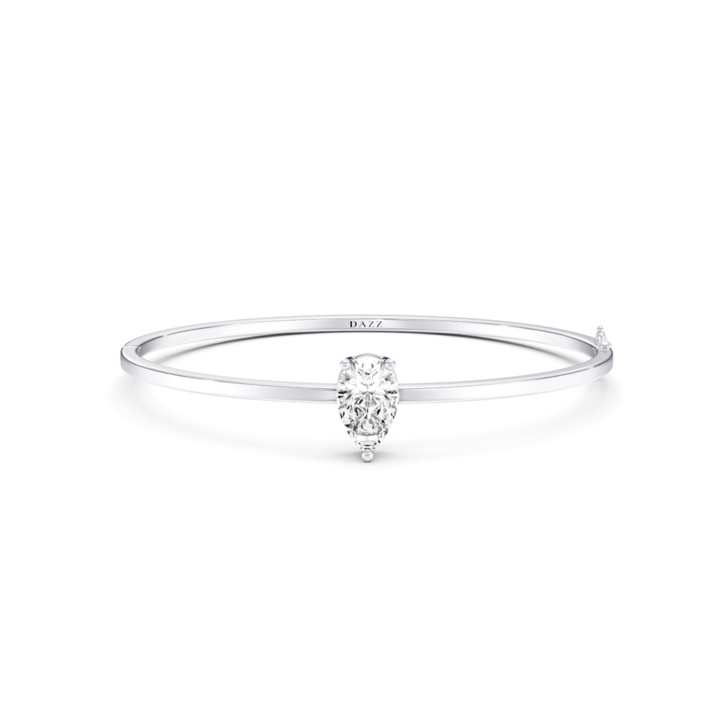 MAEVE - Bangle SOLITAIRE Pear 2ct