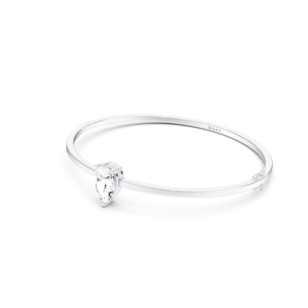 MAEVE - Bangle SOLITAIRE Pear 2ct