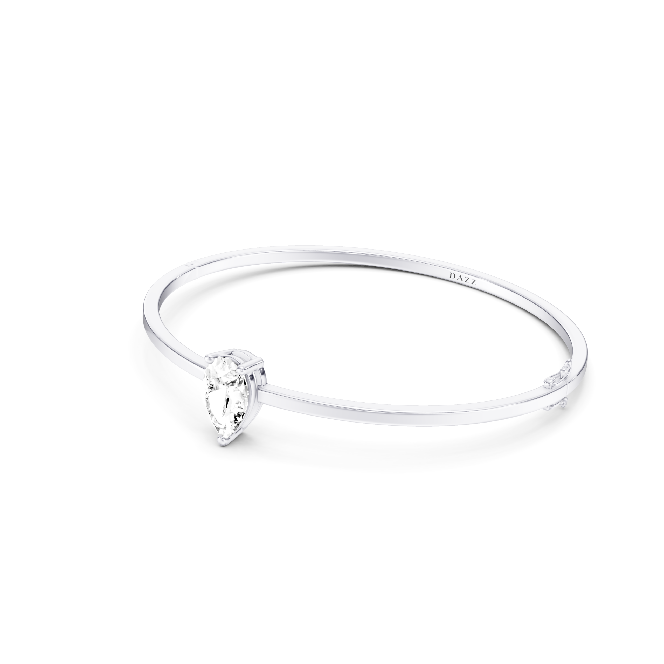 MAEVE - Bangle SOLITAIRE Pear 2ct